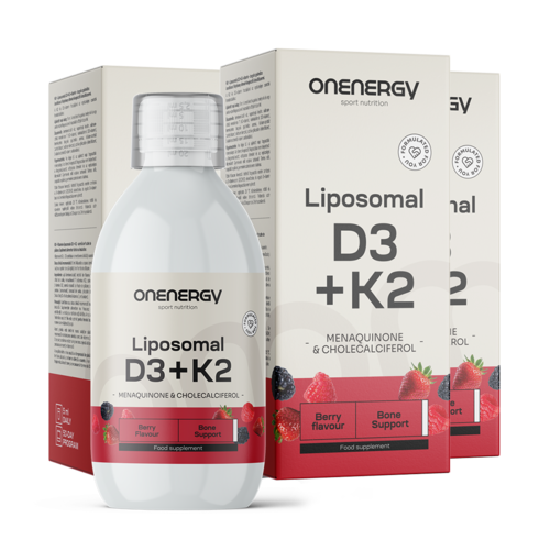 3x Vitamina D3 + K2 lipozomală, total 750 ml