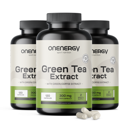 3x Ceai verde 600 mg – extract, total 360 de capsule