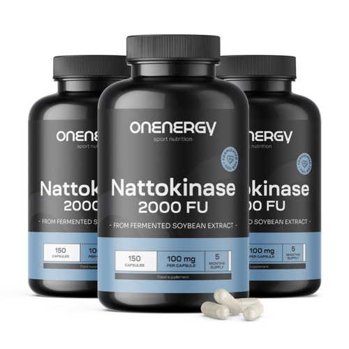3x Nattokinaza 2000 FU, total 450 de capsule