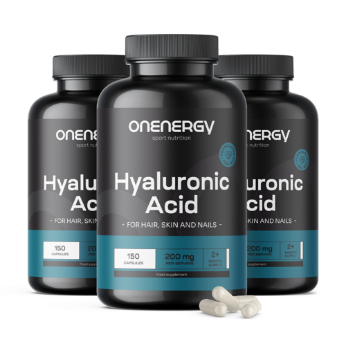 3x Acid hialuronic 200 mg, total 450 de capsule
