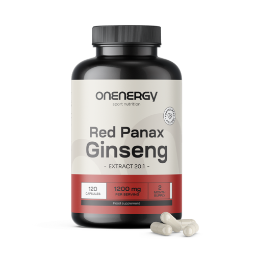 Red Panax Ginseng - Extract de ginseng roșu 1200 mg, 120 de capsule