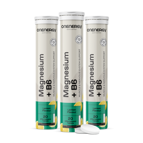 3x Magneziu + vitamina B6 - comprimate efervescente, total 60 de comprimate efervescente