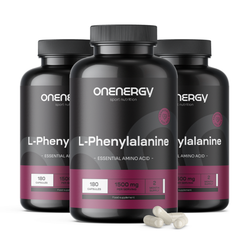 3x L-fenilalanină 1500 mg, total 540 de capsule