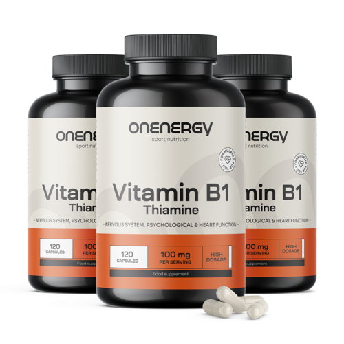 3x Vitamina B1 100 mg, total 360 de capsule