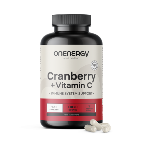Extract de merișoare cu vitamina C, 120 de capsule
