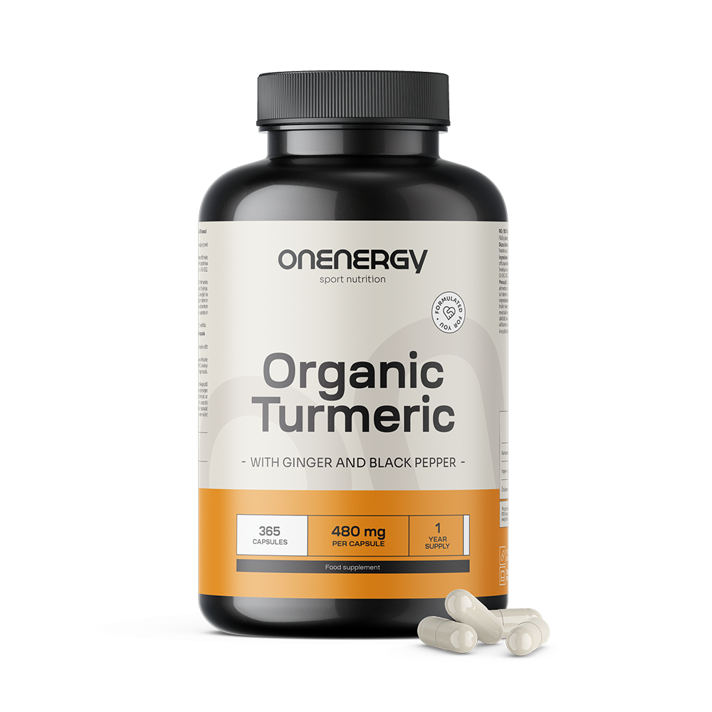 Turmeric BIO cu ghimbir și piper negru