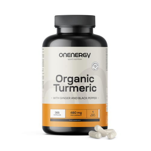 BIO Turmeric cu ghimbir și piper negru, 365 de capsule