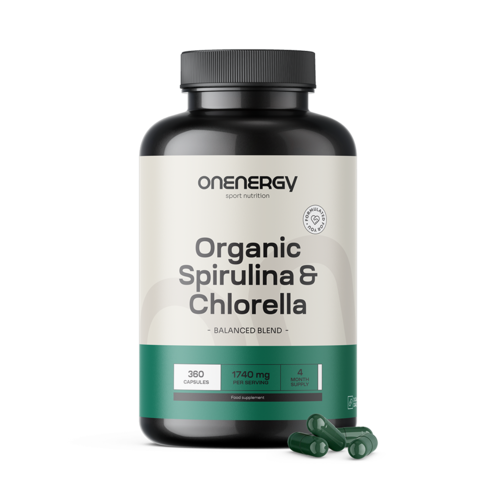 BIO Spirulina și chlorella, 360 de capsule