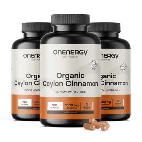 3x BIO scorțișoară de Ceylon 1000 mg, total 540 de capsule