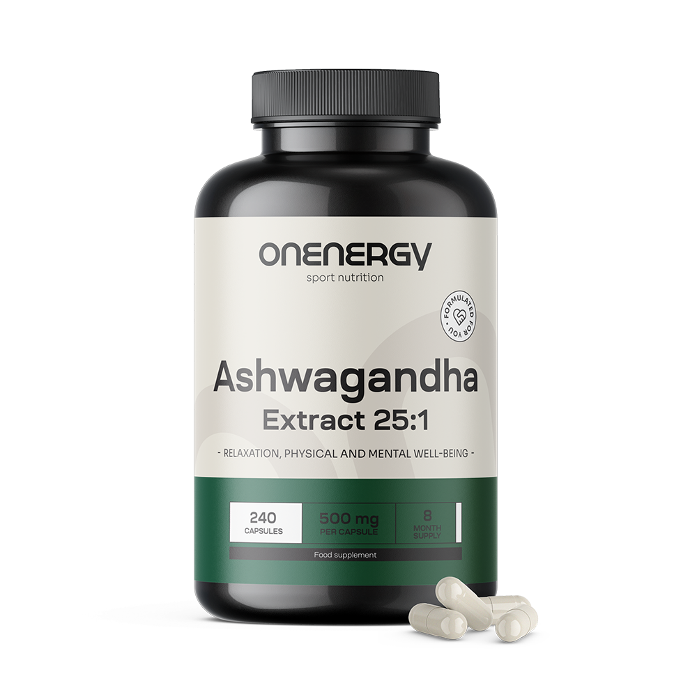 Ashwagandha 500 mg - extract 25:1.