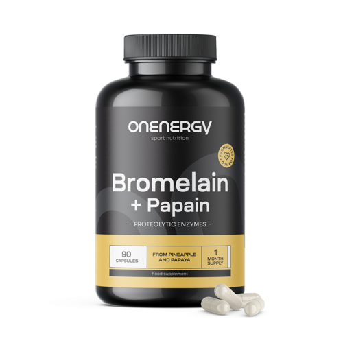 Bromelaină + Papaină, 90 de capsule