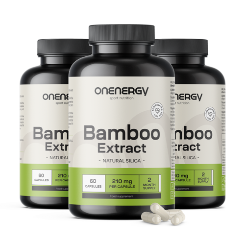 3x Extract de bambus 15:1 – siliciu natural, total 180 de capsule