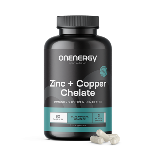 Zinc + cupru chelat, 90 de capsule