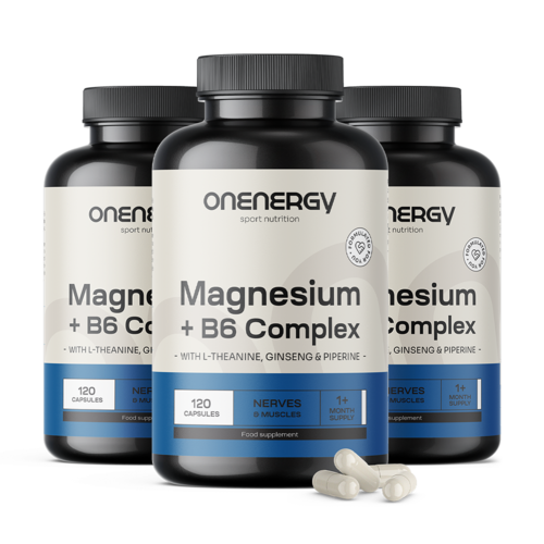 3x Complex de magneziu + B6, total 360 de capsule
