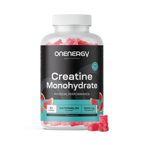 Creatină monohidrat 3000 mg – pepene verde, 90 de bomboane gumate