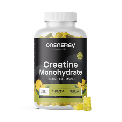 Creatină monohidrat 3000 mg – ananas, 90 de bomboane gumate