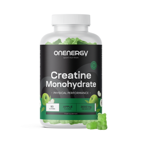Creatină monohidrat 3000 mg – măr, 90 de bomboane gumate