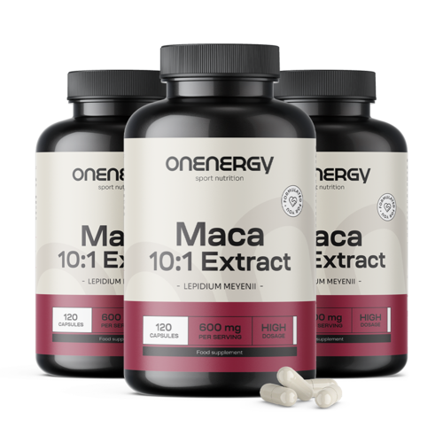 3x Maca – extract 10:1, total 360 de capsule