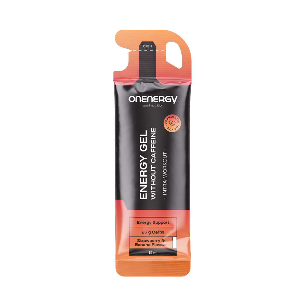 Gel energizant fără cofeină – căpșună și banană
