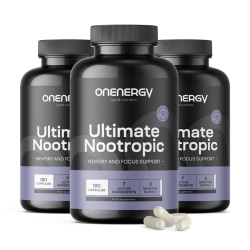 3x Ultimate Nootropic – complex pentru susținerea funcțiilor cognitive, total 540 de capsule