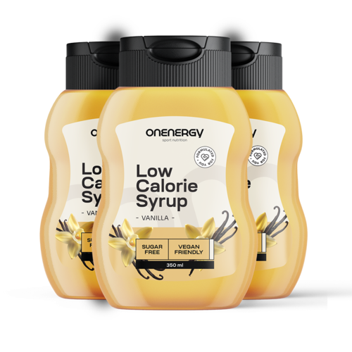 3x Sirop hipocaloric cu îndulcitori – vanilie, total 1050 ml