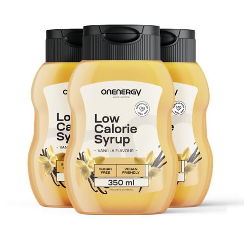 3x Sirop hipocaloric cu îndulcitori – vanilie, total 1050 ml
