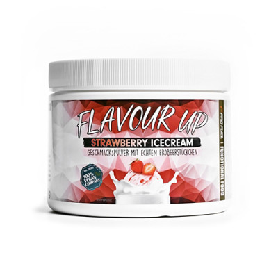 Flavor Up pulbere aromă vegană - înghețată de căpșuni