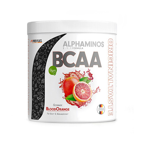 Alphaminos BCAA 2:1:1 vegan - portocale roșii.
