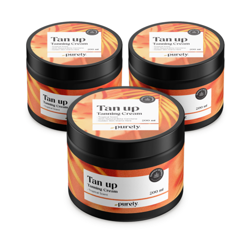 3x Tan up unguent pentru bronz – tropical, total  600 ml