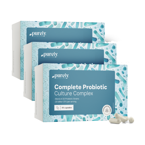 3x Complete Probiotic Culture – complex de culturi microbiologice, total 180 de capsule