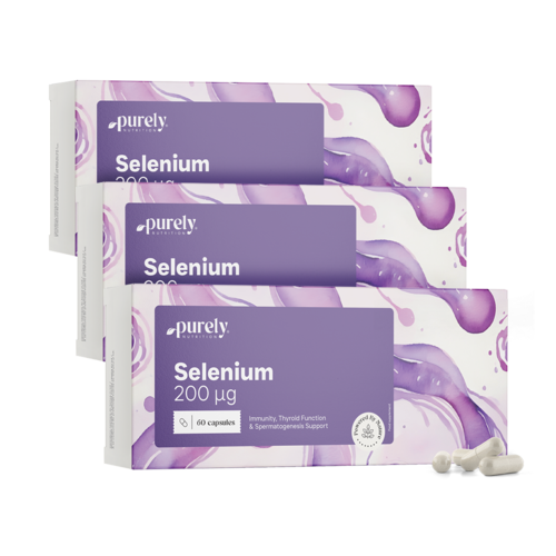 3x Seleniu 200 µg, total 180 de capsule