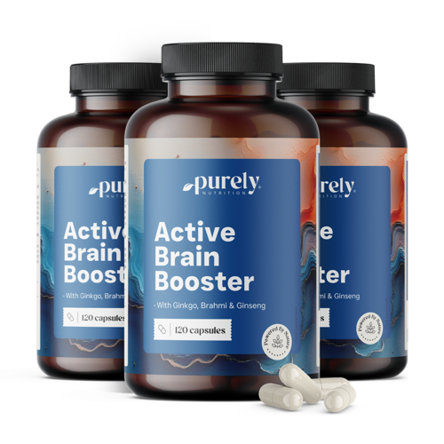 3x Active Brain Booster - suport pentru funcțiile cognitive, total 360 de capsule