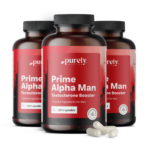 3x Prime Alpha Man - pentru nivelul de testosteron din sânge, total 360 de capsule