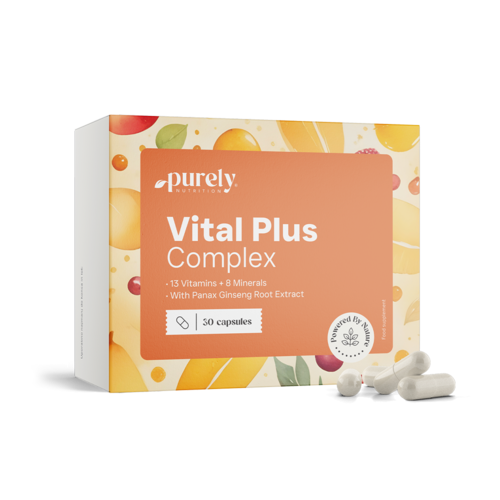 Vital Plus Complex - multivitamine și minerale cu ginseng, 30 de capsule