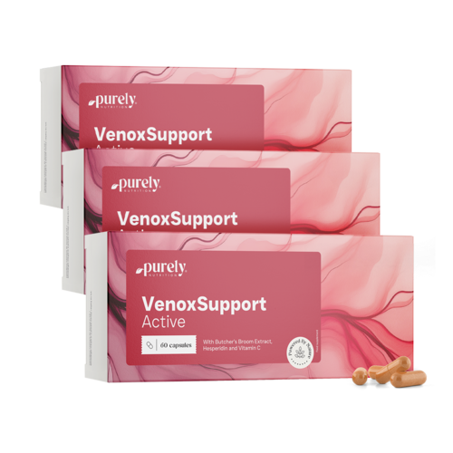 3x VenoxSupport Active - pentru picioare obosite și grele, total 180 de capsule