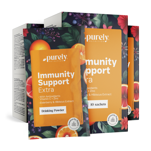 3x ImmunitySupport Extra – pulbere pentru preparare băutură, total 30 plicuri