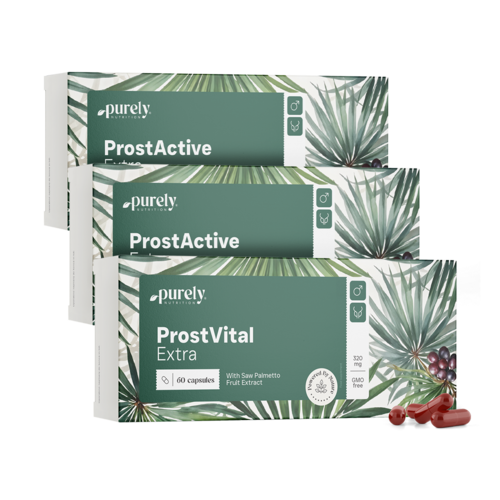 3x ProstVital Extra - cu extract de palmier pitic 320 mg, total 180 de capsule