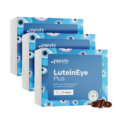 3x LuteinEye Plus – complex cu luteină și zeaxantină, total 90 de capsule moi