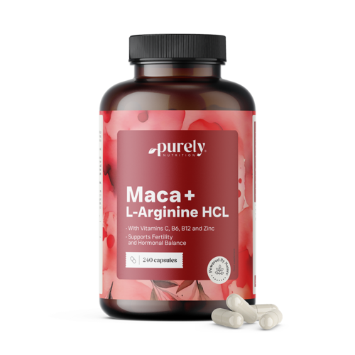 Maca 4000 mg + L-arginină HCl, 240 de capsule