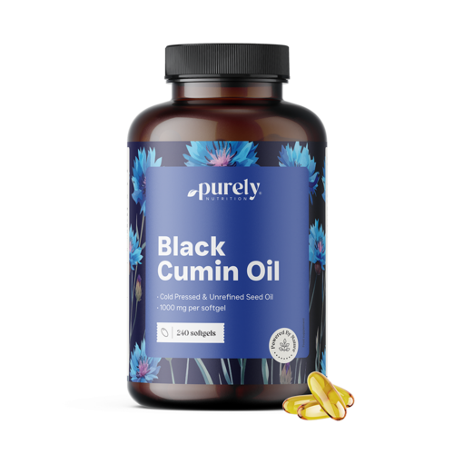 Ulei de chimen negru 1000 mg, 240 de capsule moi