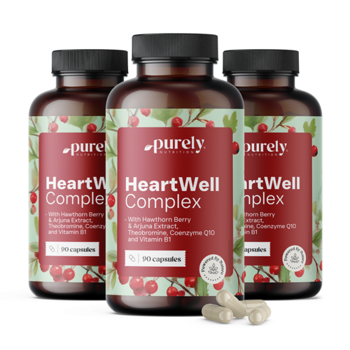 3x HeartWell - complex de extracte naturale, total 270 de capsule
