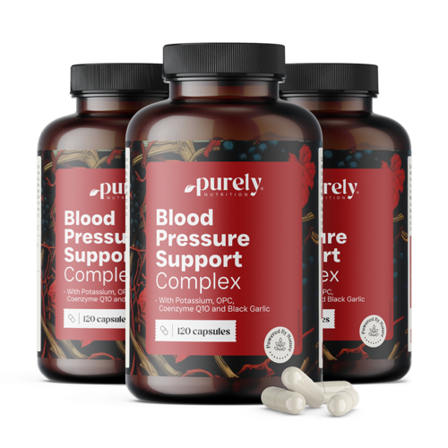 3x Blood Pressure Support Complex – complex pentru reglarea tensiunii arteriale, total 360 de capsule