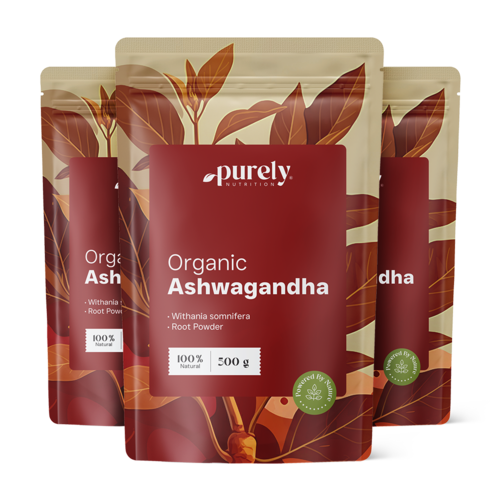 3x BIO Ashwagandha în pulbere, total 1500 g
