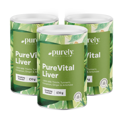 3x PureVital Liver – complex din plante, total 450 g