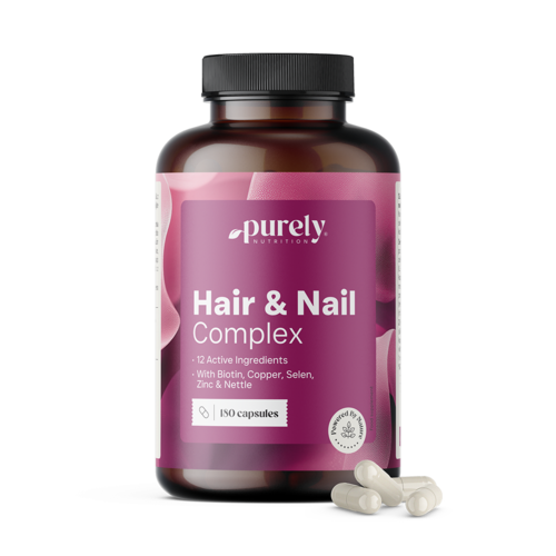 Hair & Nail Complex – vitamine și minerale pentru păr și unghii, 180 de capsule