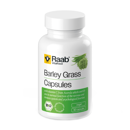 Iarba de orz BIO + vitamina C.