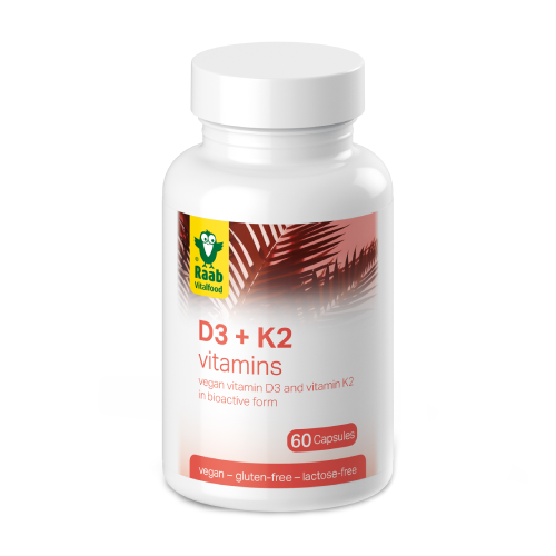Vitamina D3 + K2 vegană.