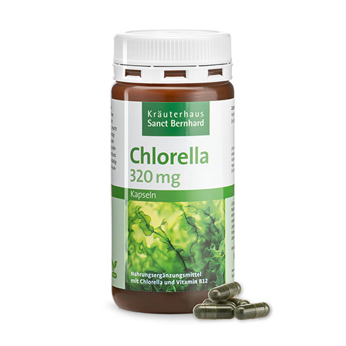 Chlorella. Textul de tradus este o descriere a unui supliment alimentar.