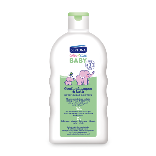 Șampon și gel de baie pentru bebeluși - sunătoare și aloe vera.