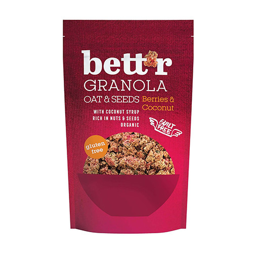 BIO Granola - fructe de pădure și cocos